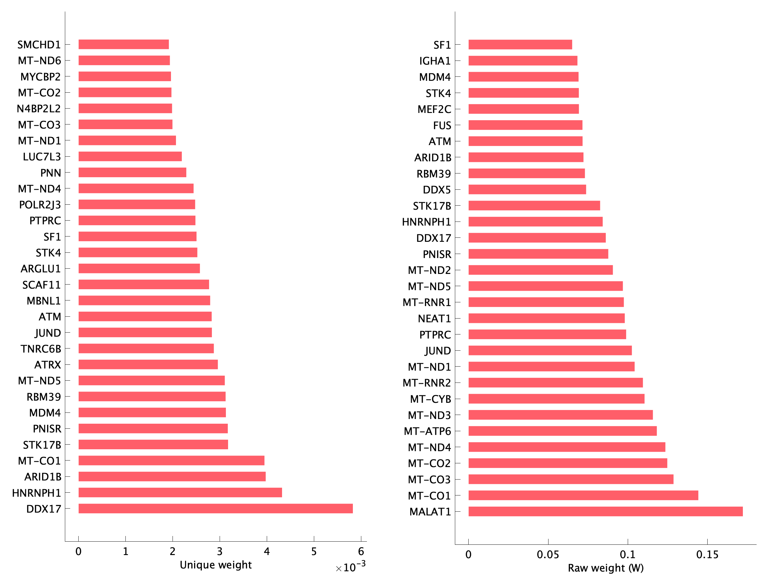 Top genes of pB06 program