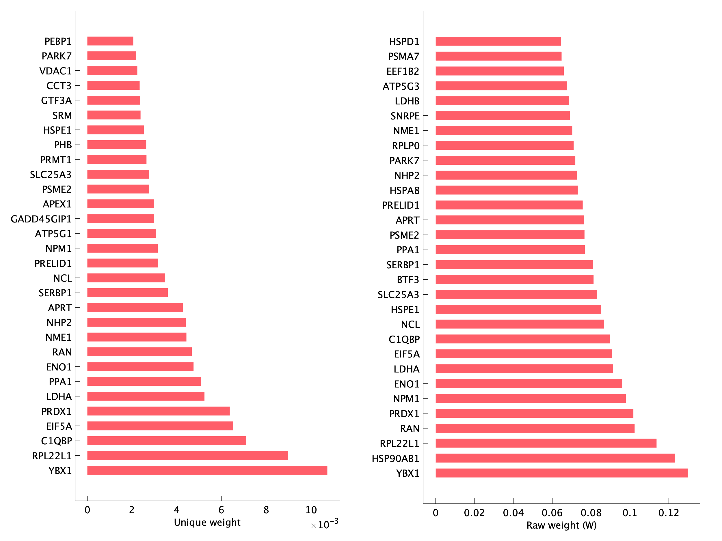 Top genes of pB11 program