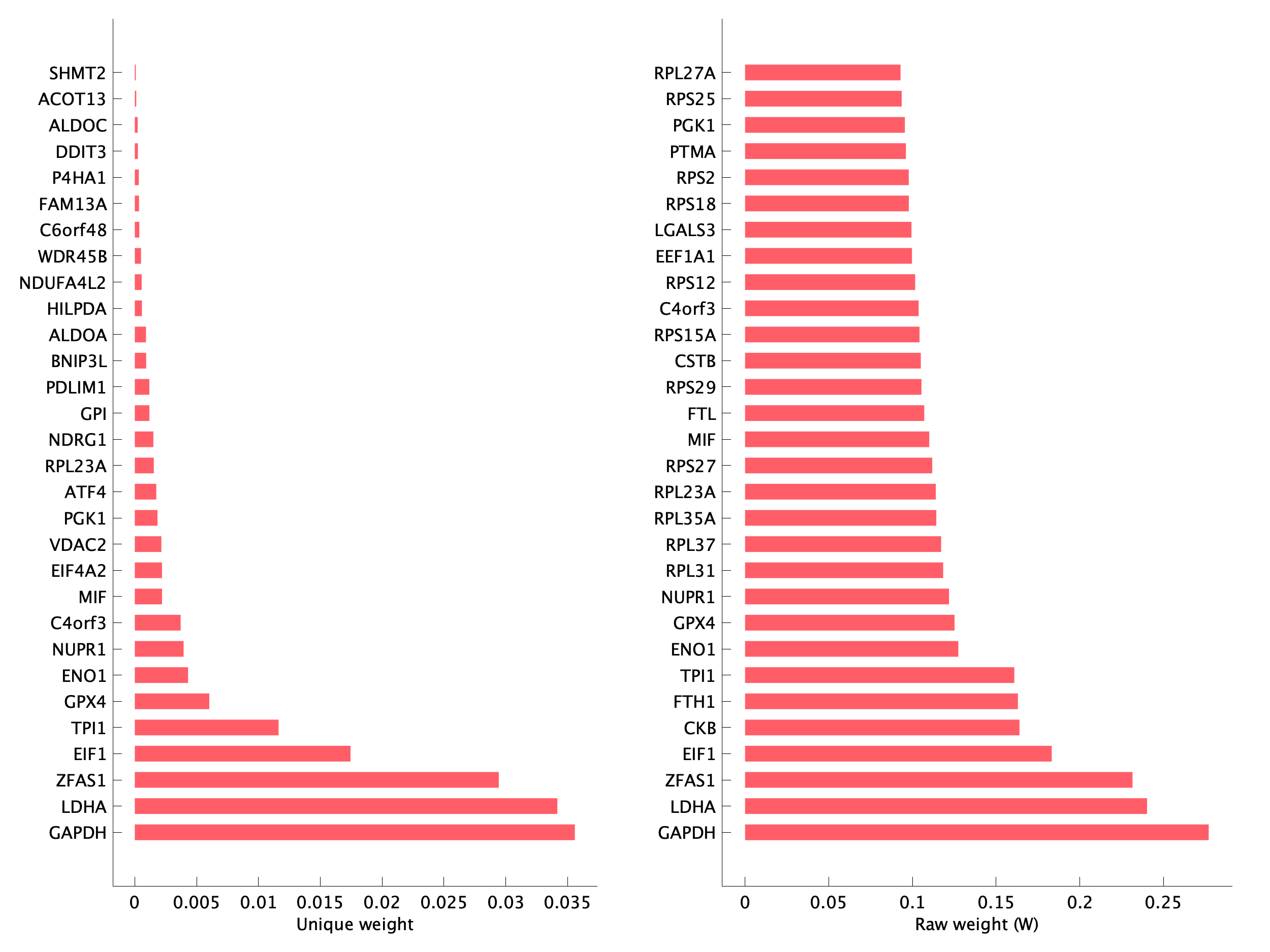 Top genes of pEpi13 program