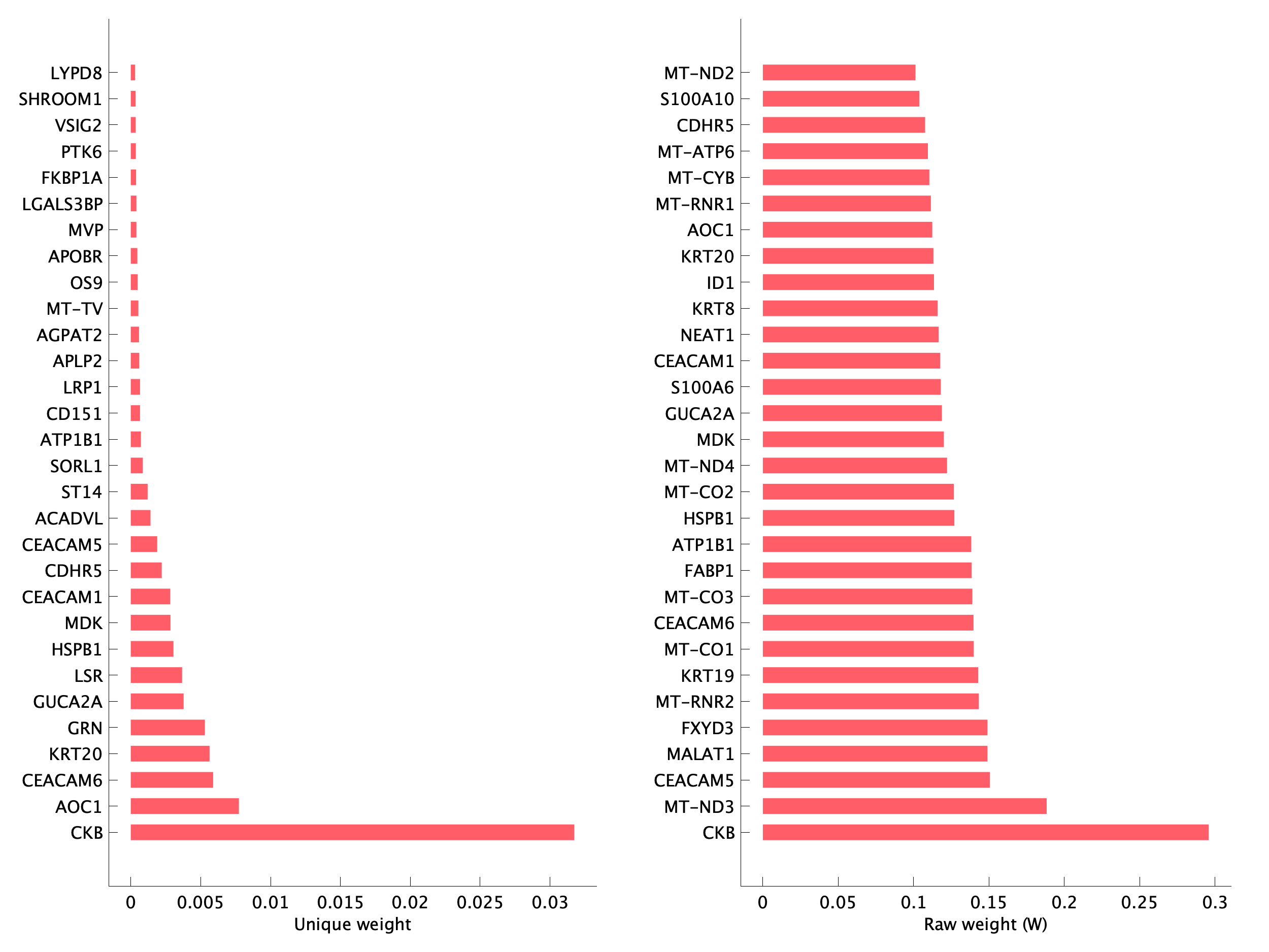 Top genes of pEpi40 program