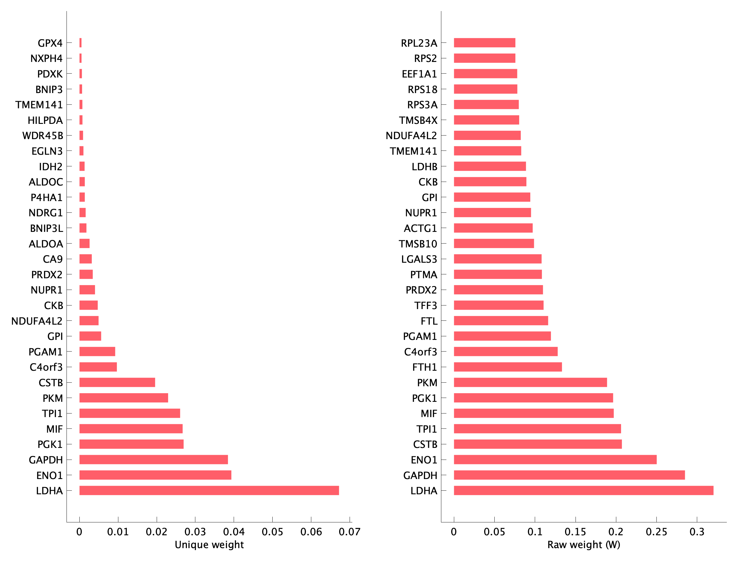 Top genes of pEpiTd13 program