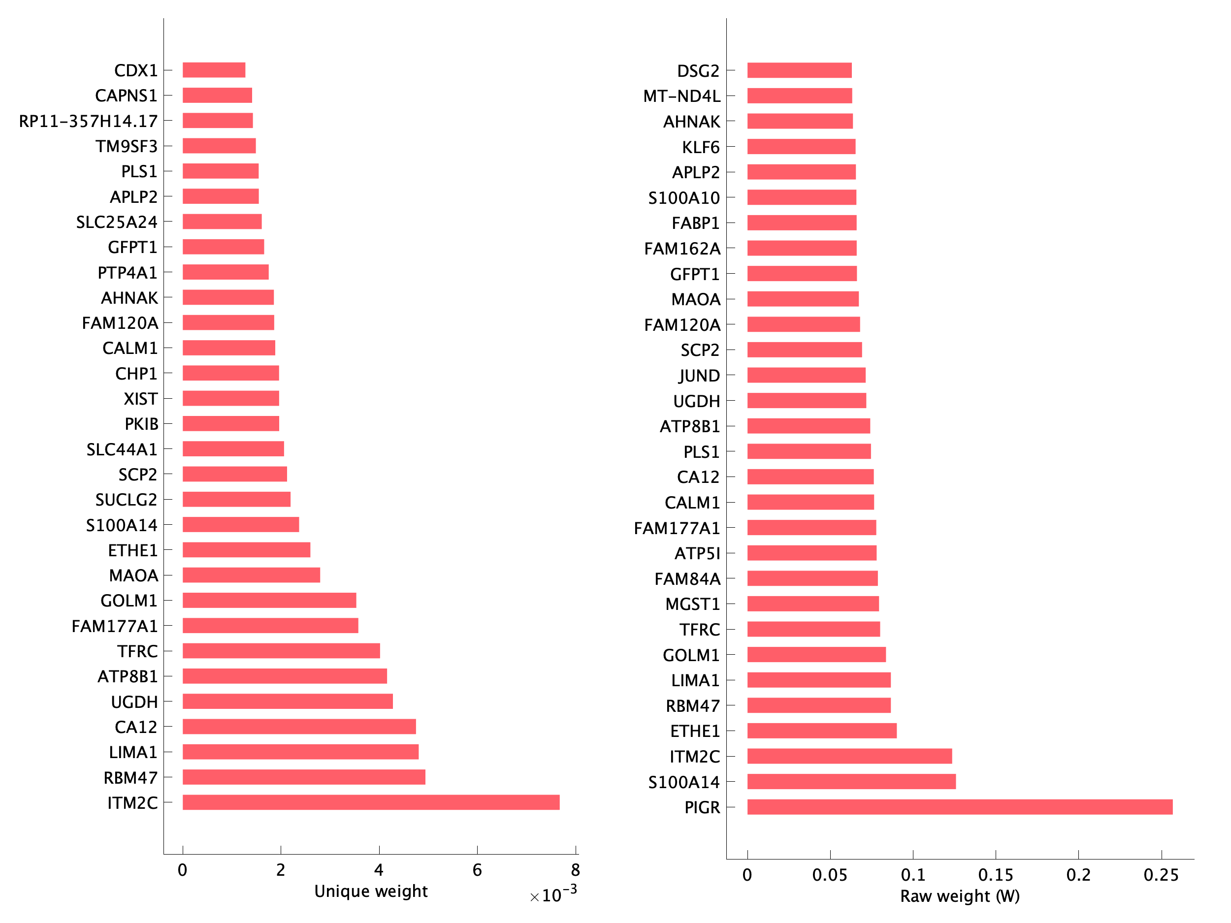 Top genes of pEpiTd27 program