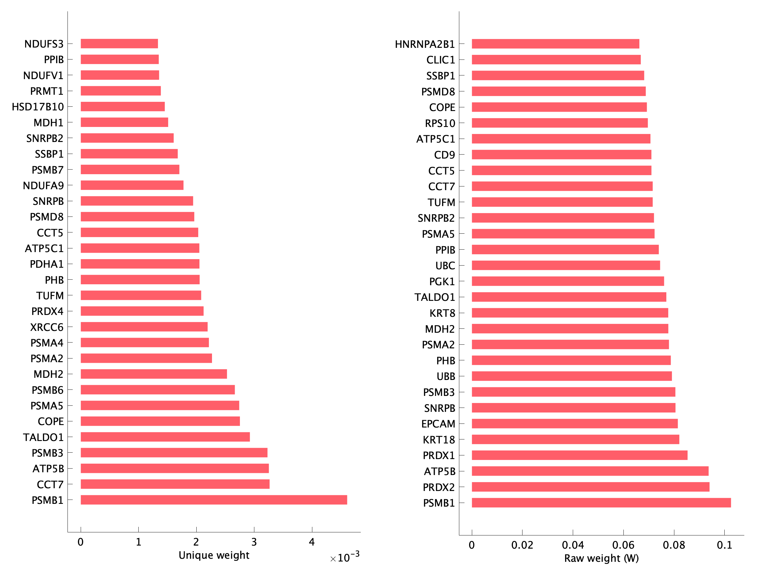 Top genes of pEpiTp03 program