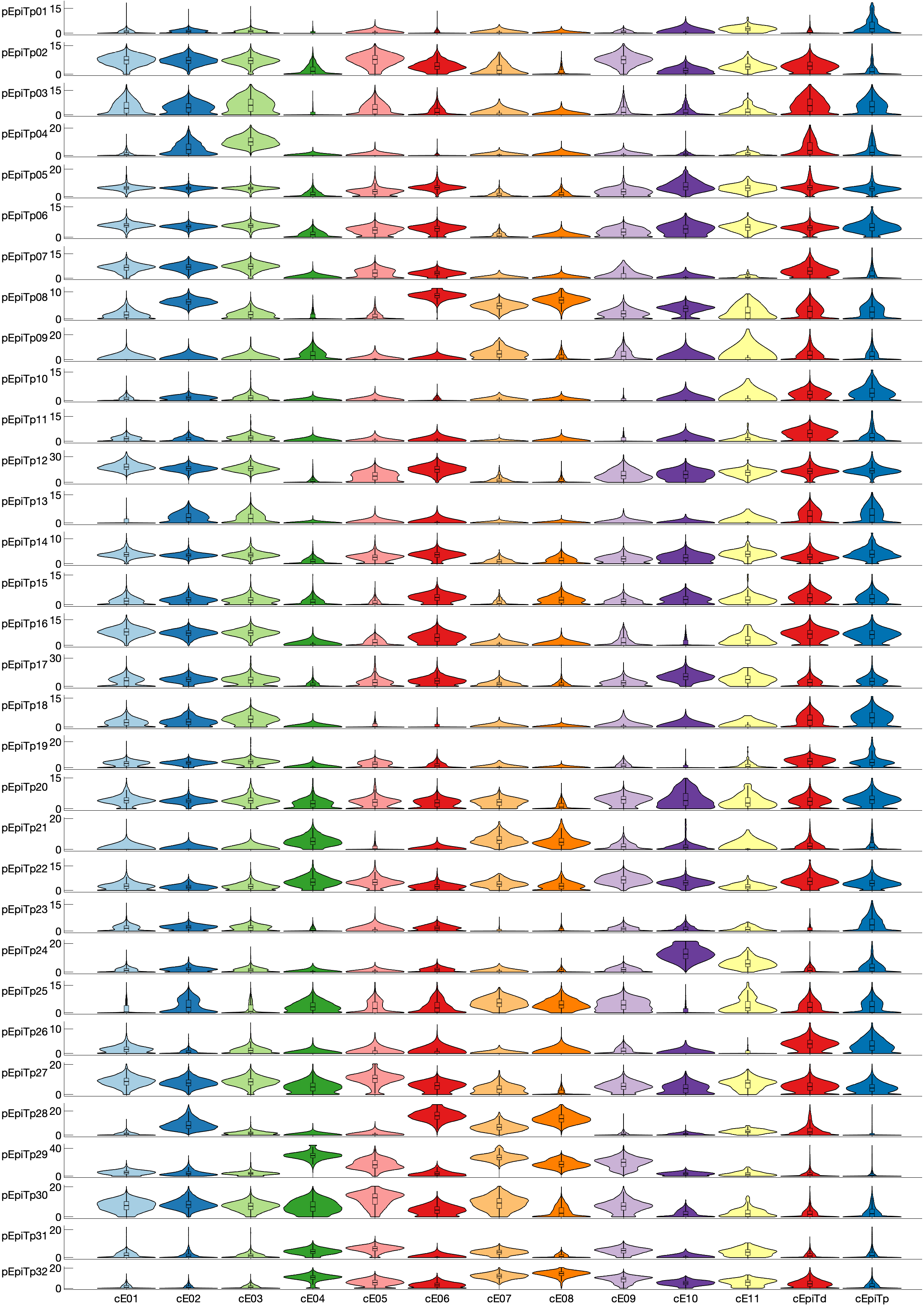 tSNE of subtpyes for Epithelial