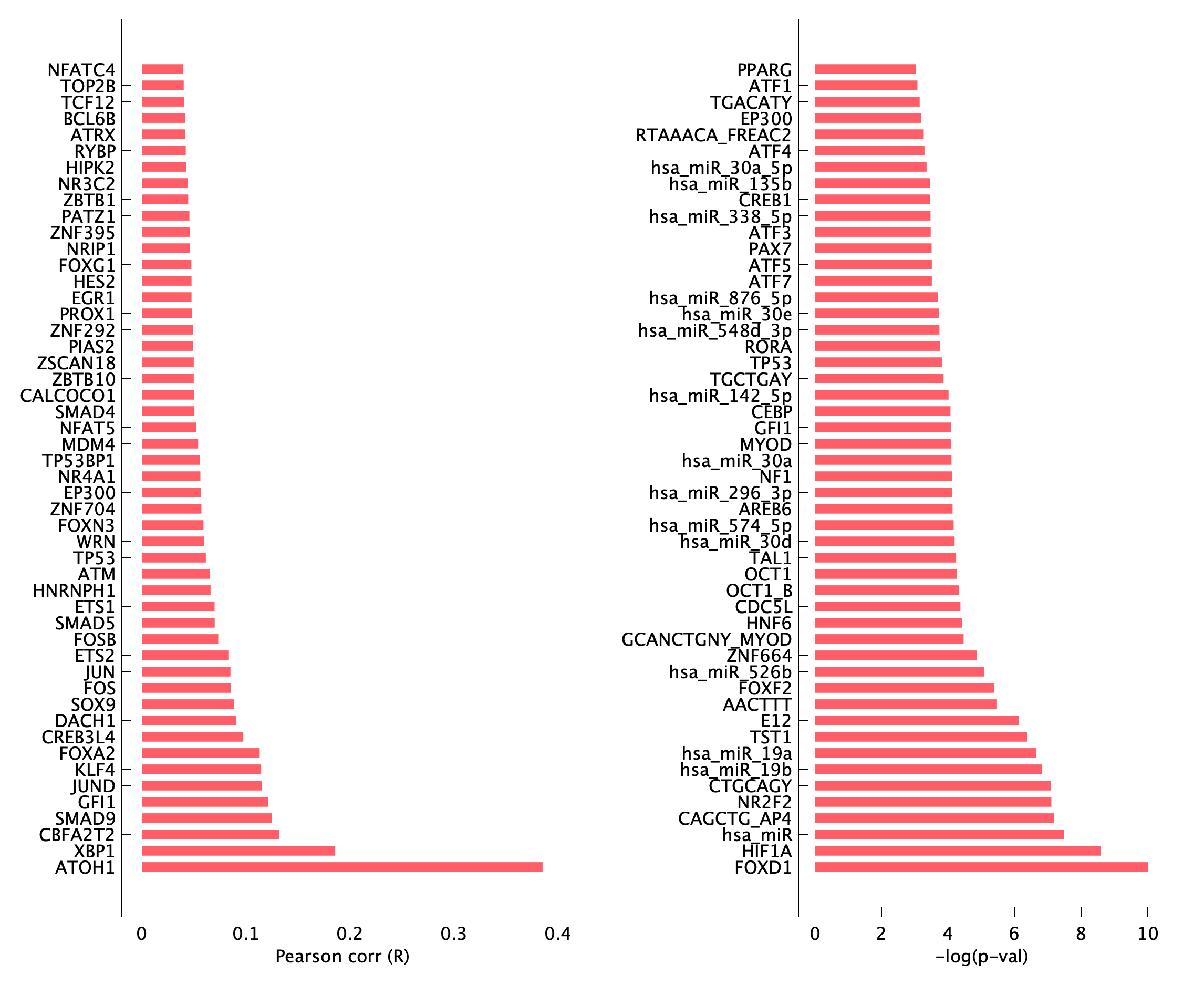 TF enrichment of pEpi35