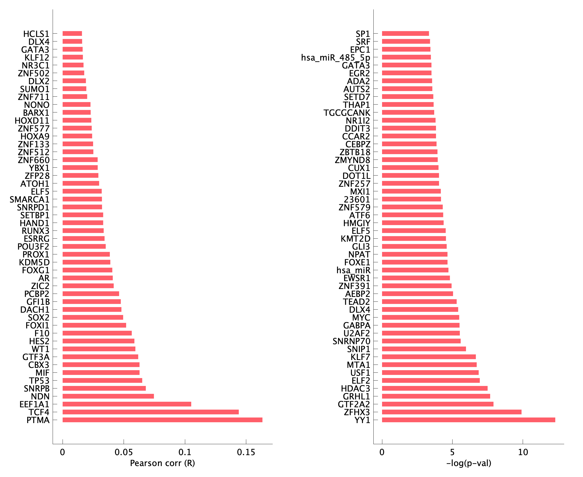 TF enrichment of pEpiTp14