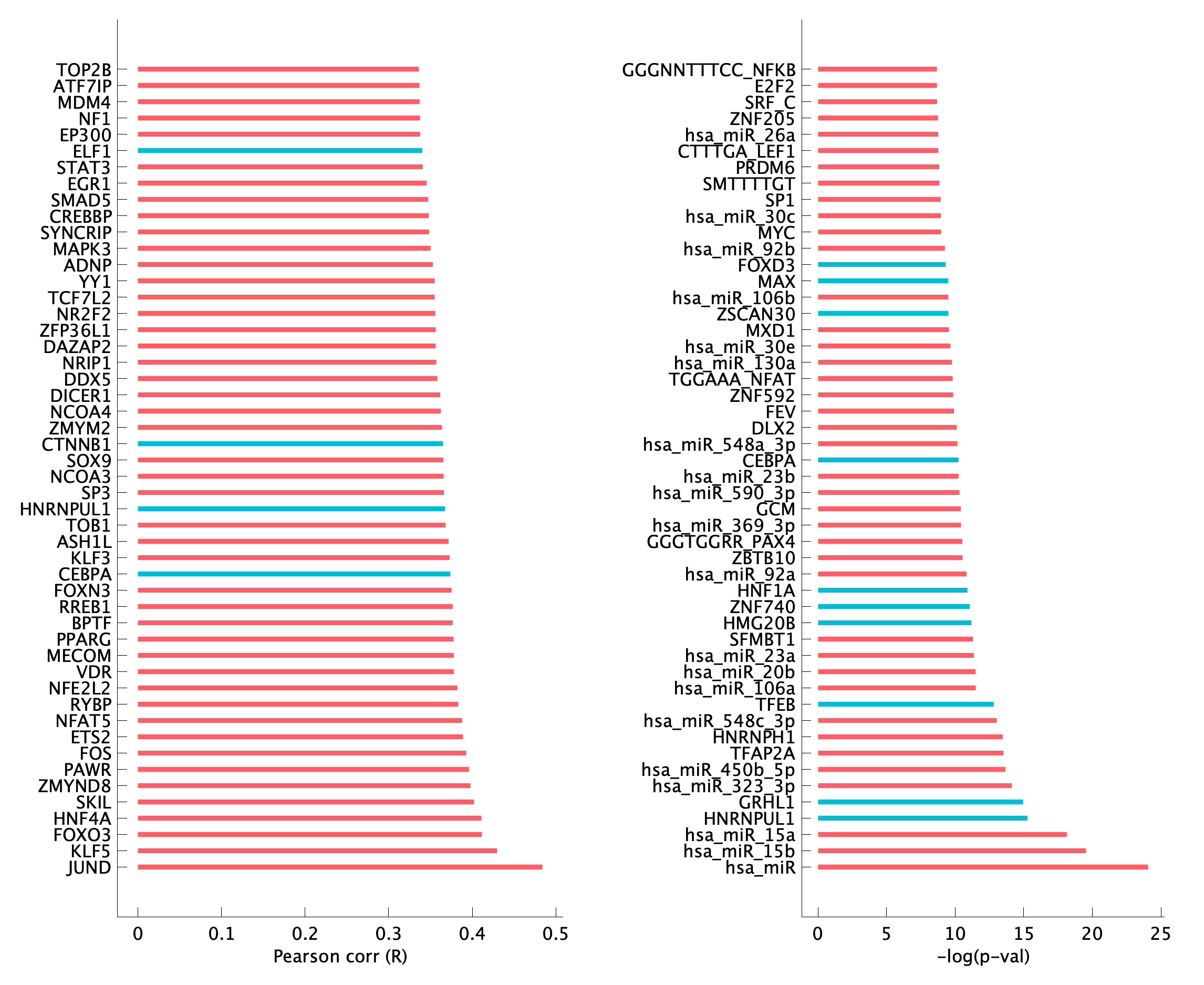 TF enrichment of pEpiTp30