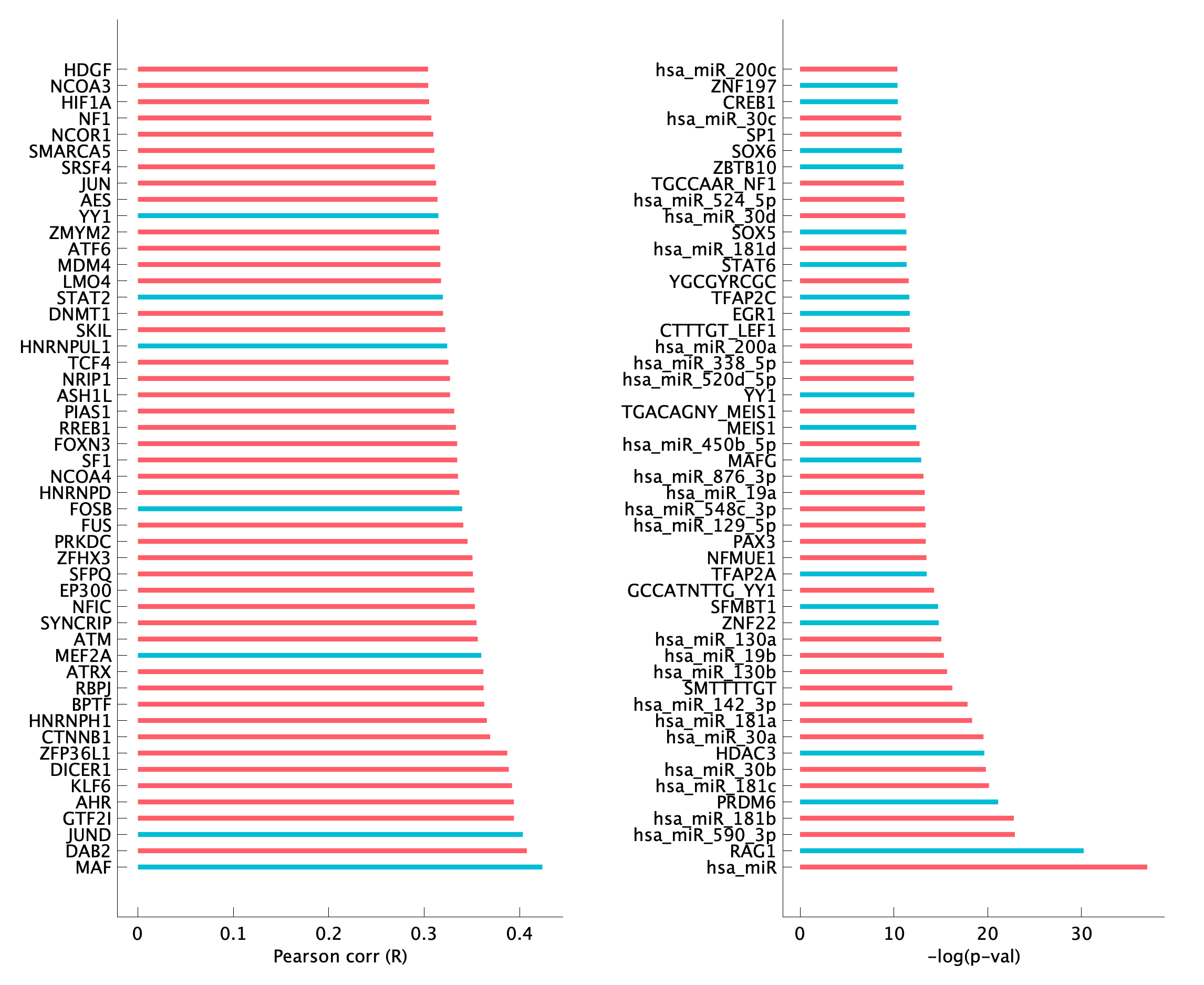 TF enrichment of pM13